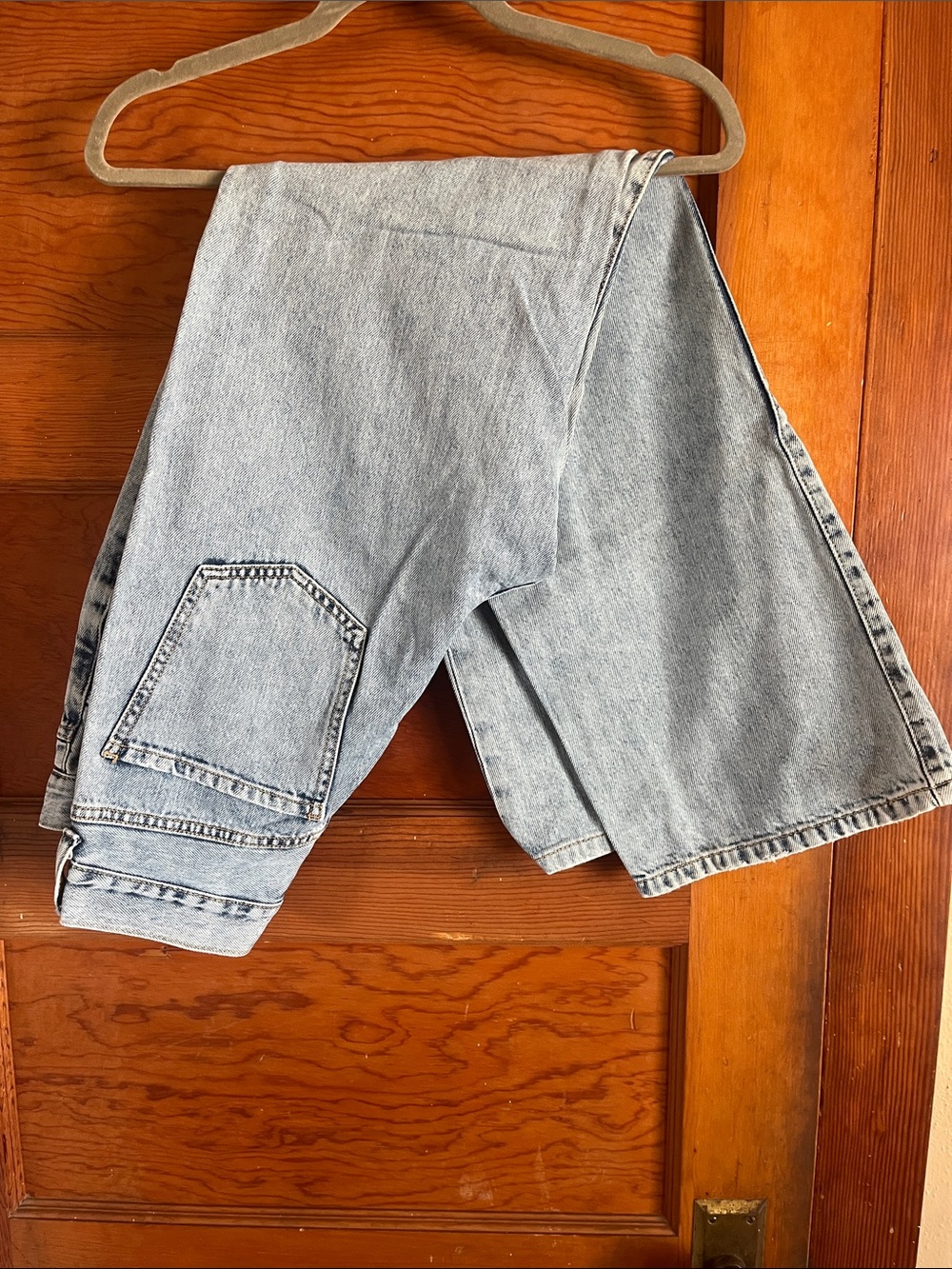 Light Wash Wide Leg High Rise Jeans
